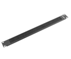 Panou cu perii 19" 1U negru  AK-1101-B
