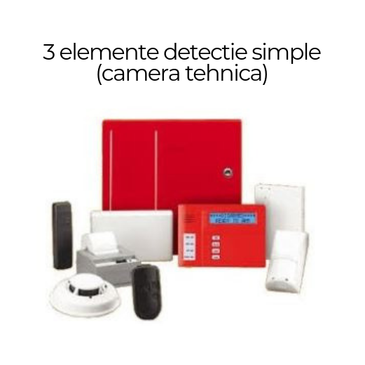 Mentenanta sistem detectie si stingere incendiu pana in 3 elemente detectie simple pentru camera tehnica