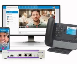 Centrala telefonica Full-IP Alcatel Connect, 40 trunchiuri IP, 150 linii