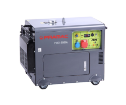 Generator de curent portabil Pramac PMD5050s, trifazic, AVR, motorina, pornire electrica
