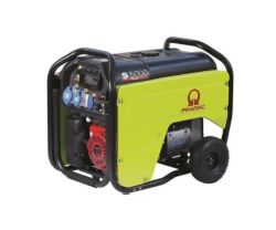Generator de curent portabil Pramac S5000 +AVR +CONN +DPP, trifazic, motor Honda benzina, pornire electrica