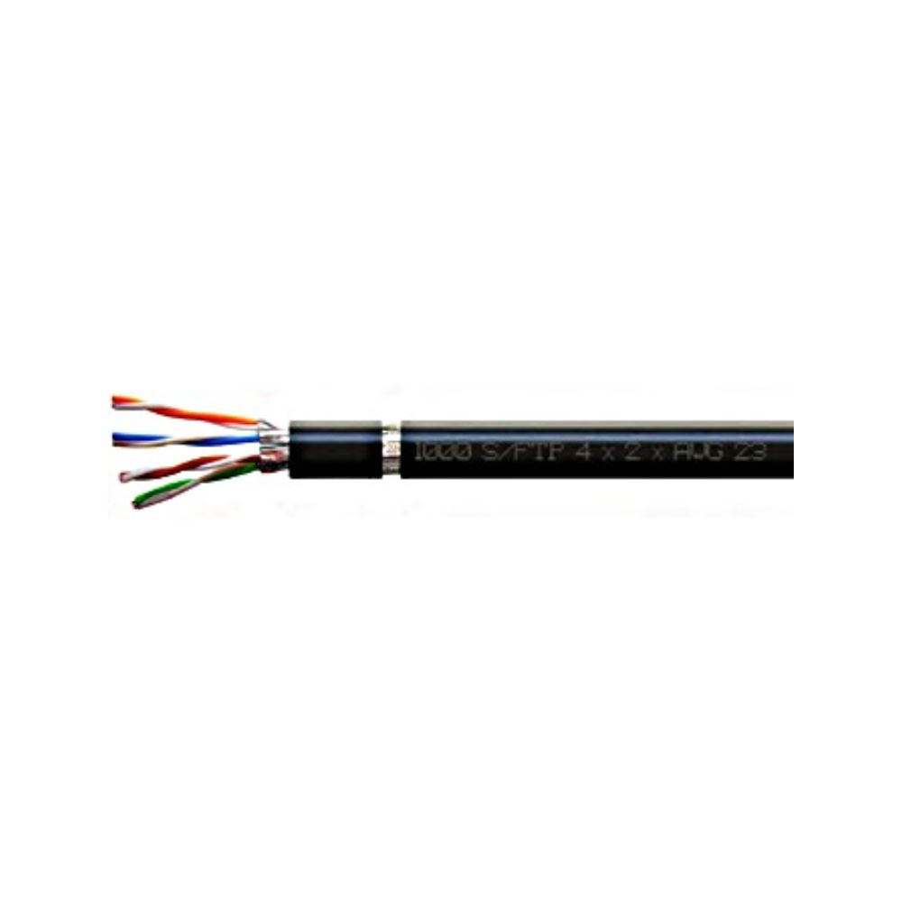 Schrack HCKP1004E5 | Cablu retea S/FTP Cat. 7, rola 500 metri, negru