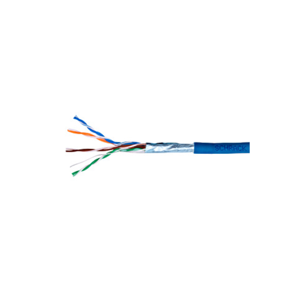 Cablu Schrack HSEKF424H1 F/UTP Cat. 5e, LS0H, cutie 305 metri, Eca, albastru