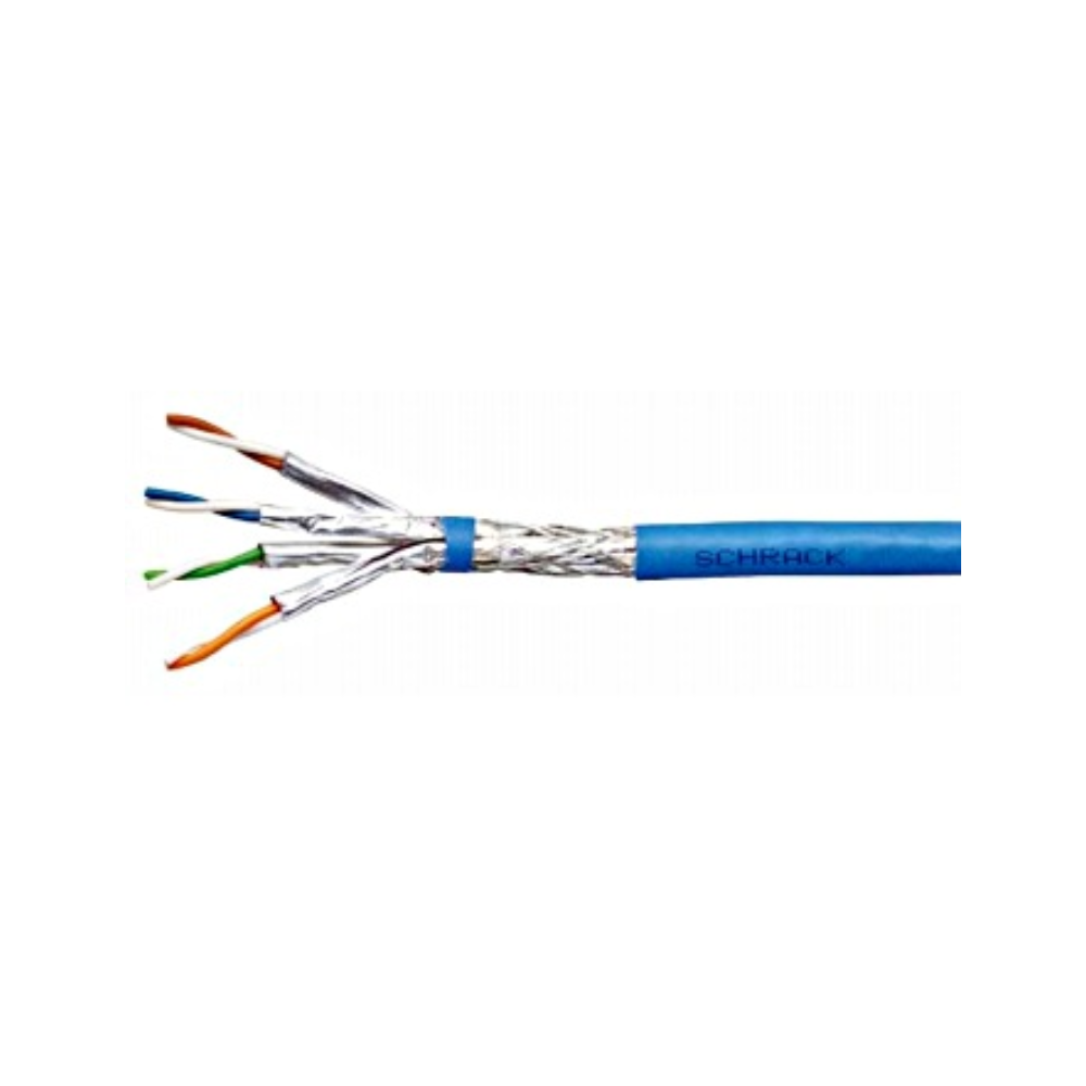 Schrack HSKP423HQ5 | Cablu retea S/FTP Cat. 7, rola 500 metri, albastru