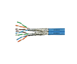 Cablu Schrack HSKP822HP5 S/FTP Cat. 7A, LS0H-3, rola 500 metri, Dca, albastru