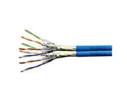 Cablu Schrack HSKP823HA5 F/FTP Cat. 6A, LS0H-3, rola 500 metri, Dca, albastru