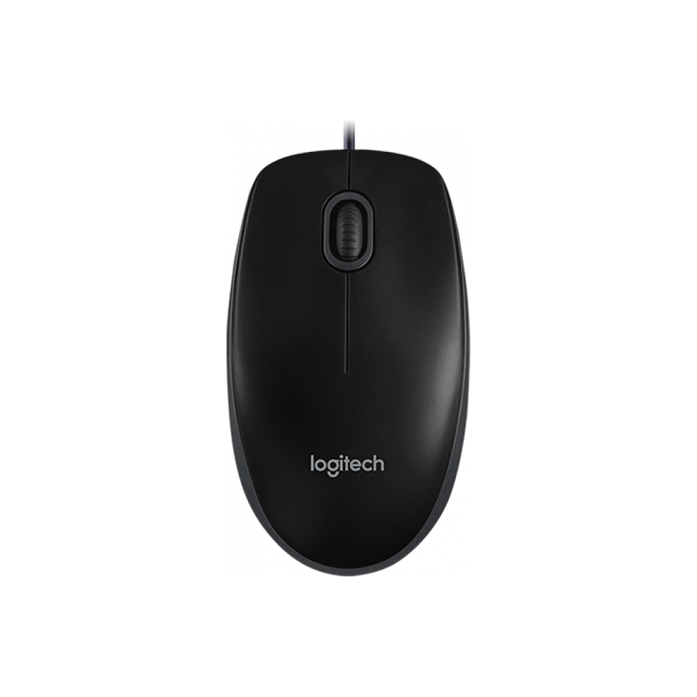 Mouse Logitech B100 negru de sus