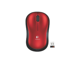 Mouse wireless Logitech M185 de sus rosu