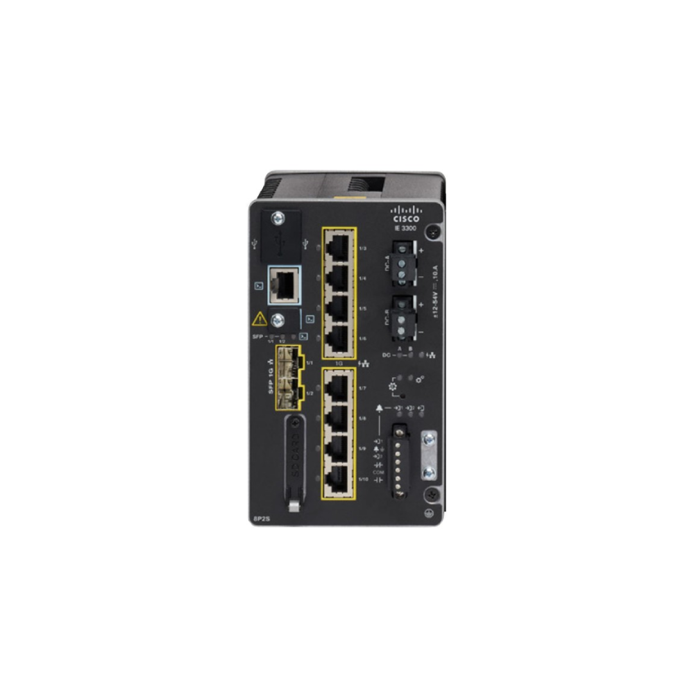 Switch industrial Cisco Catalyst IE-3300-8P2S-E, 10 porturi, Network Essentials, PoE