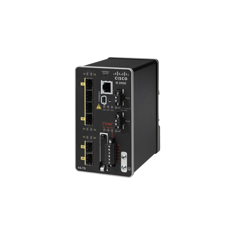 Switch industrial Cisco IE-2000U-4S-G, 6 porturi