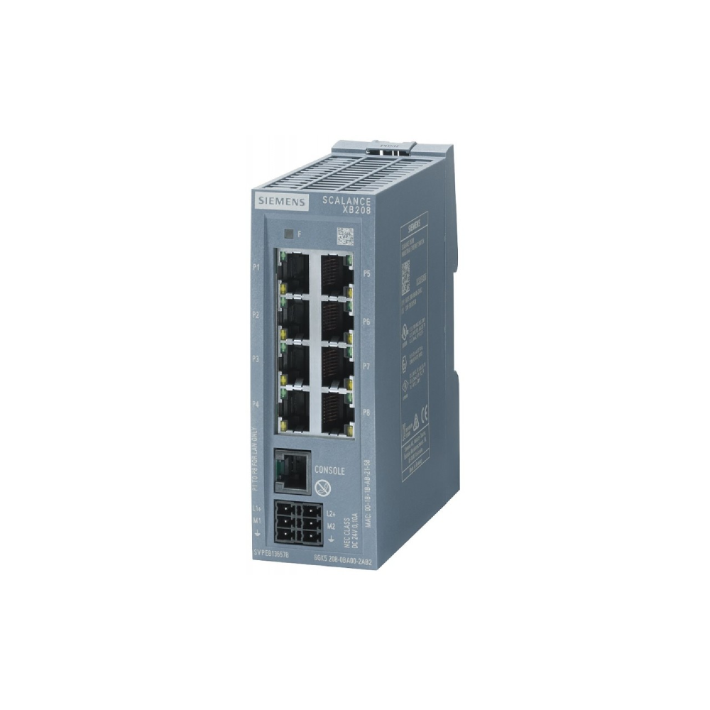 Switch industrial Siemens Scalance XB208, L2, 8 porturi, 6GK5208-0BA00-2TB2