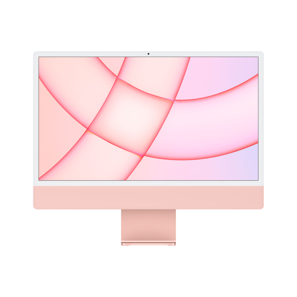 Sistem PC All in One Apple iMac mgpm3zea (2021), 24 inch retina 4.5K, Apple M1, 8 GB RAM, 256 GB SSD, 8-core GPU, macOS Big Sur, Pink
