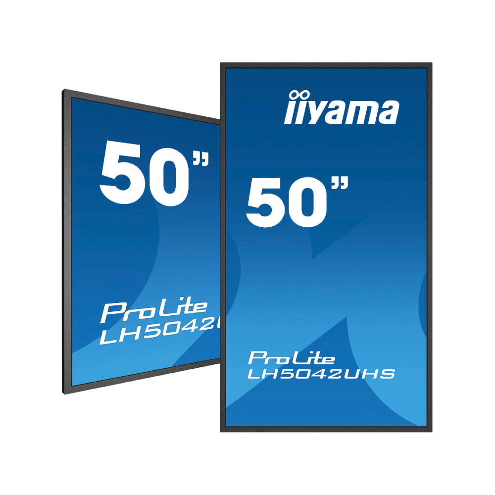 Ecran profesional Digital Signage Iiyama ProLite LH5042UHS-B3, 49,5 inch, 4K, IPS, 187, Android - Orientare peisaj si portret