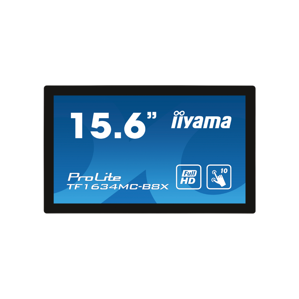 Monitor POS touchscreen Iiyama ProLite TF1634MC-B8X, 15.6 inch, IPS, Full HD