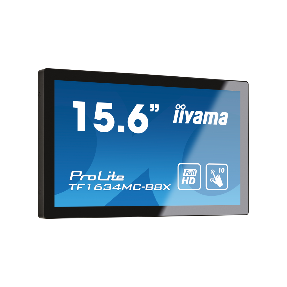 Monitor POS touchscreen Iiyama ProLite TF1634MC-B8X, 15.6 inch, IPS
