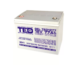 Acumulator stationar TED Electric TED1277M6, Gel, 12 V, 77 Ah
