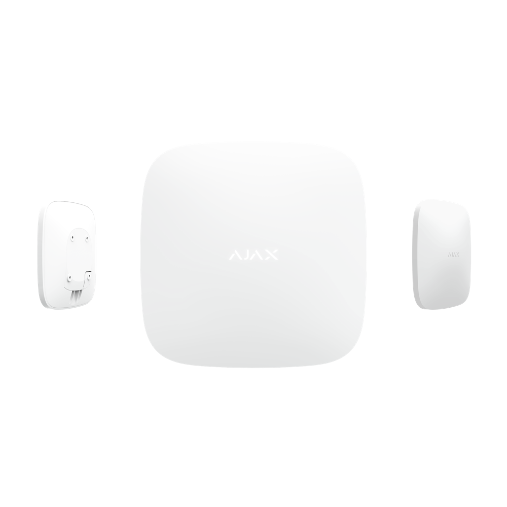 Centrala alarma wireless AJAX Hub 2, 2 x SIM, 4G3G2G, Ethernet, Alb