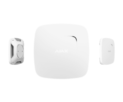 Detector incendiu adreasabil AJAX FireProtect, Wireless, Alb