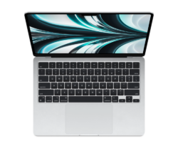 Laptop Apple MacBook Air, 13.6 inch, Apple M2, Liquid Retina, 8 GB RAM, 256 GB SSD, Silver, mlxy3zea, INT KB