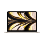 Laptop Apple MacBook Air, 13.6 inch, Apple M2, Liquid Retina, 8 GB RAM, 256 GB SSD, Starlight, mly13zea, INT KB