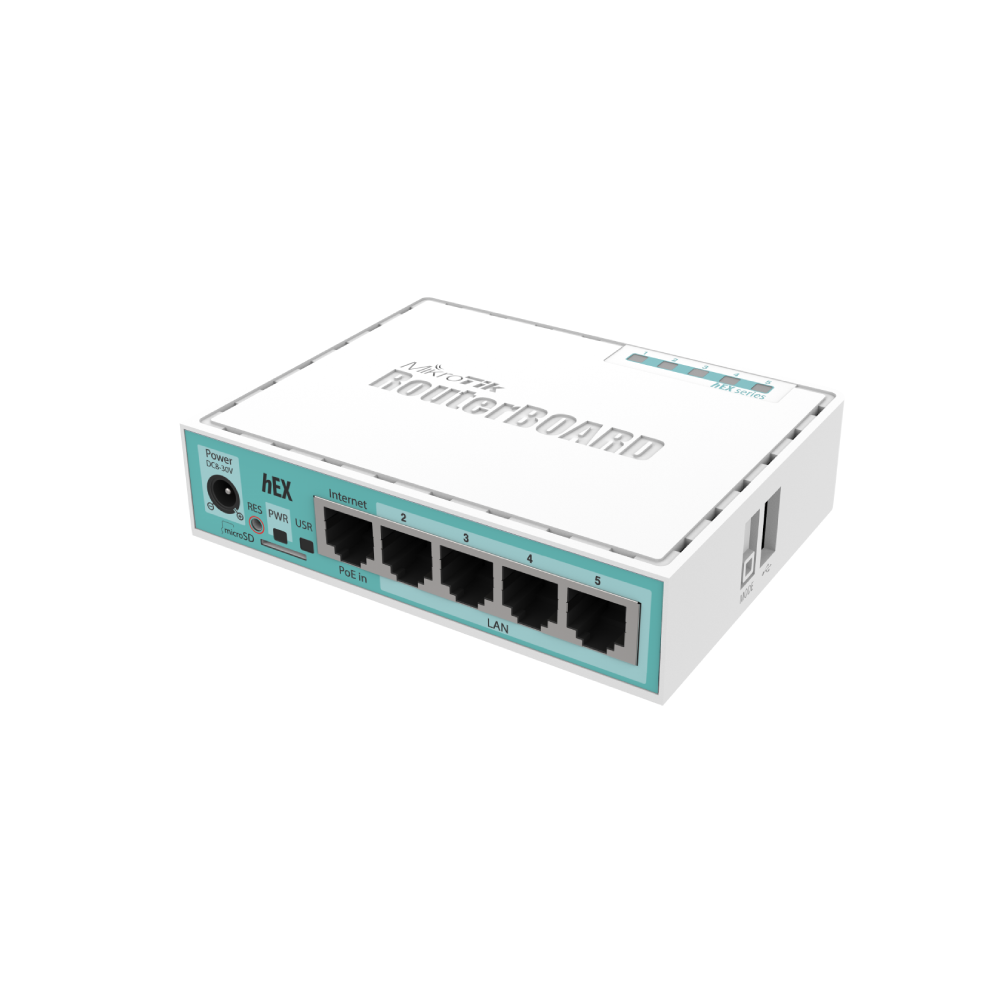 Router Mikrotik hEX, 5 x Gigabit, 256 MB RAM, USB, microSD, RB750Gr3