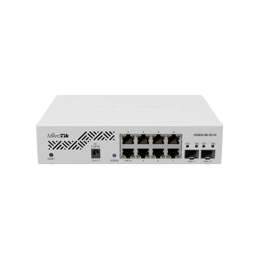 Smart Switch Mikrotik CSS610-8G-2S+IN, 8 x Ethernet, 2 x SFP+