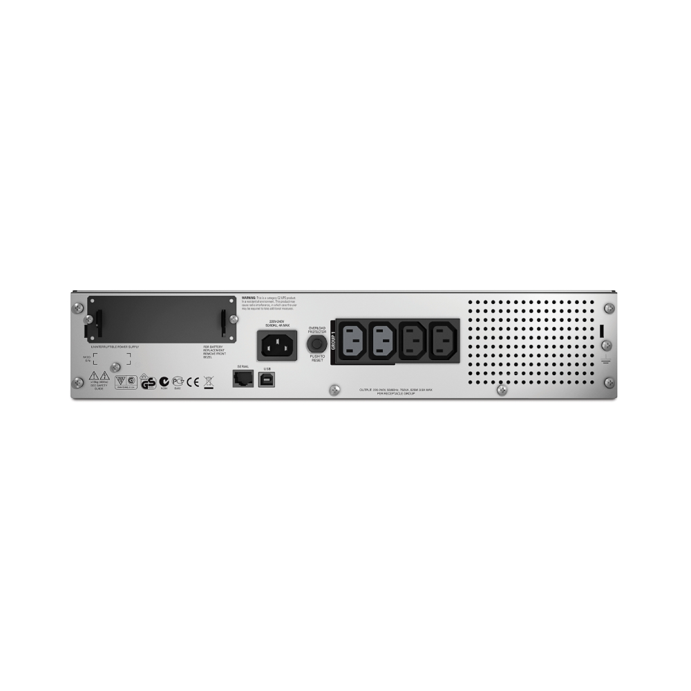 SMT750RMI2U | APC Smart-UPS, 500 W / 750 VA, 4 x IEC C13