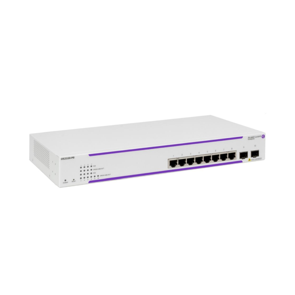 Switch Alcatel-Lucent OmniSwitch 2260, 8 porturi RJ-45 101001G BaseT, 4 porturi SFP (1G) uplink