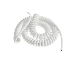 Cablu spiralat Bachmann 654.280, CS-H05VV-F3G1.5, 0.5-2 m, alb
