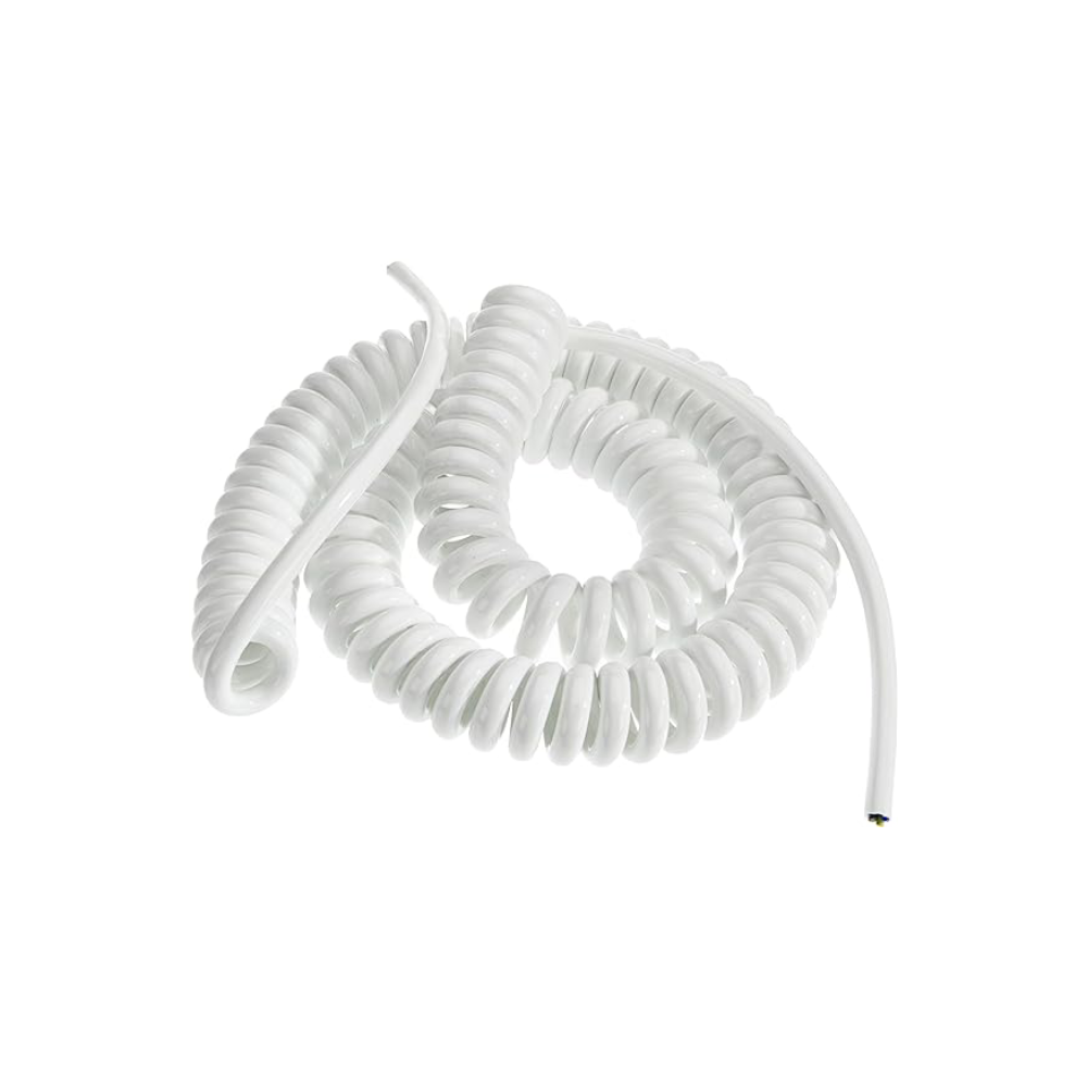 Cablu spiralat Bachmann 654.283, CS-H05VV-F 3G1.5, 0.4-1.6 m, alb