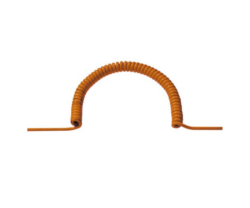 Cablu spiralat Bachmann 684.882, H07BQ-F 3G1.5, portocaliu, 1.5-7.5 m