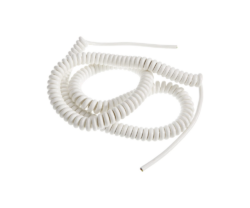Cablu spiralat Bachmann 692.281, CS-YMH11Y-J 3x1.5, 1-5 m, alb