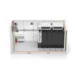 Data Center Prefabricat, 14 KW, 4 rack-uri totul intr-un container ISO