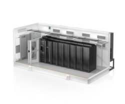 Data Center Prefabricat, 35 kW, 6 rack-uri totul intr-un container ISO