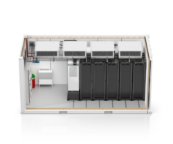 Data Center Prefabricat, 38 kW, 5 rack-uri totul intr-un container ISO