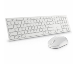 Kit tastatura si mouse Dell KM5221W, Alb