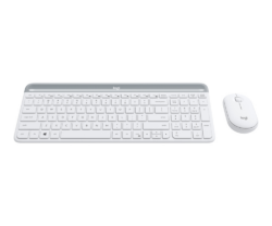 Kit tastatura si mouse wireless Logitech MK470, Alb