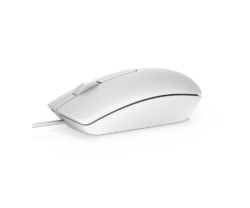 Mouse cu fir Dell MS116, Alb, 1000 dpi
