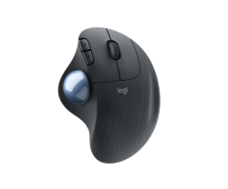 Mouse cu fir Logitech ERGO M575 cu design ergonomic, rezolutie de 2000 dpi si 5 butoane.
