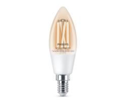 Bec Philips Smart LED Filament Candle Clear C35