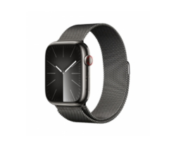 Apple Watch S9, Cellular, 45 mm, Graphite Stainless Steel Case, Graphite Milanese Loop