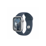 Apple Watch S9, GPS, 41 mm, Silver Aluminium Case, Storm Blue Sport Band, SM