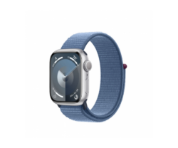 Apple Watch S9, GPS, 41 mm, Silver Aluminium Case, Winter Blue Sport Loop
