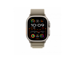 Apple Watch Ultra2, Cellular, 49 mm, Titanium Case, Olive Alpine Loop, Medium