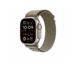 Apple Watch Ultra2, Cellular, 49 mm, Titanium Case, Olive Alpine Loop, Small