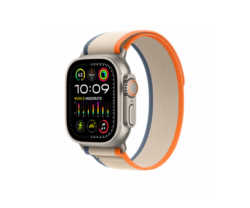 Apple Watch Ultra2, Cellular, 49 mm, Titanium Case, OrangeBeige Trail Loop, SM
