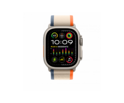 Apple Watch Ultra2, Cellular, 49 mm, Titanium Case, OrangeBeige Trail Loop, SM