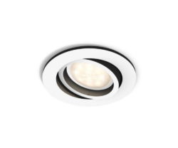 Spot LED incastrat Philips Hue Milliskin, Bluetooth, GU10, 5 W (50 W), 350 lm, rotund, alb