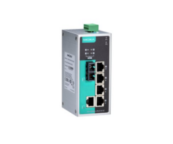 Switch MOXA EDS-P206A-4POE-S-SC, fara management, PoE, 6 porturi