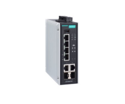 Switch MOXA EDS-P506E-4POE-2GTXSFP, 6 porturi, PoE+, cu management